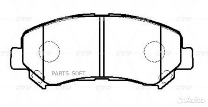 CTR GK0741P Колодки тормозные передние 