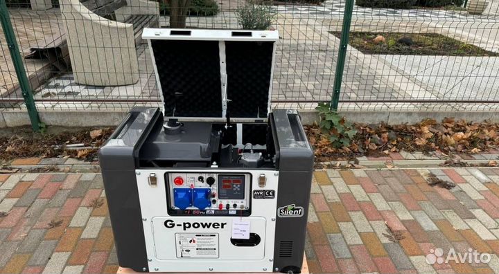 Электростанция дизельная 10 кВтg-power однофазный