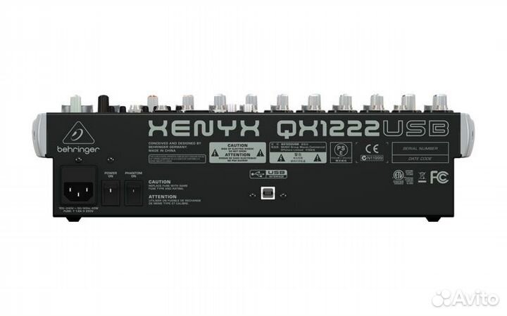 Behringer QX1222USB, микшер, 16 каналов, USB/аудио