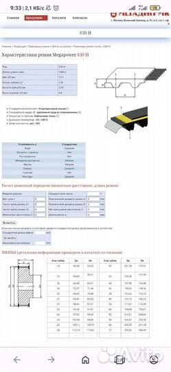 Ремень зубчатый pirelli isoran 630 H300 L5