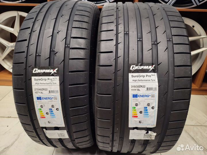 Gripmax SureGrip Pro Sport 275/40 R22 и 315/35 R22 107Y