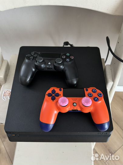 Sony playstation 4 PS4 с fifa24 2 геймпада