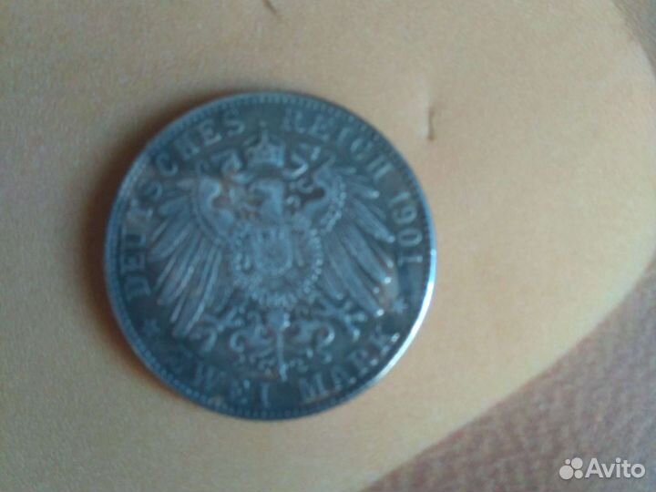 Коллекционая монета 2 дойчмарки, реплика