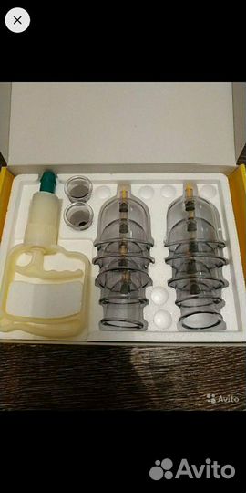 Вакуумные банки с насосом для массажа и хиджамы