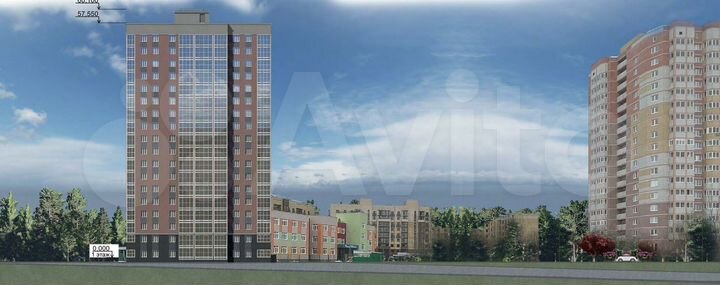 1-к. квартира, 52,1 м², 10/18 эт.