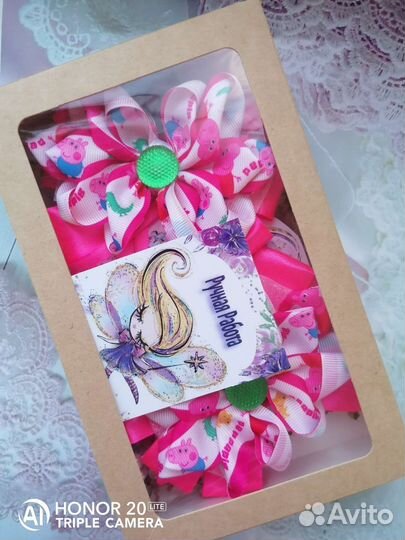 Бантики банты аксессуары для волос. Ручная работа