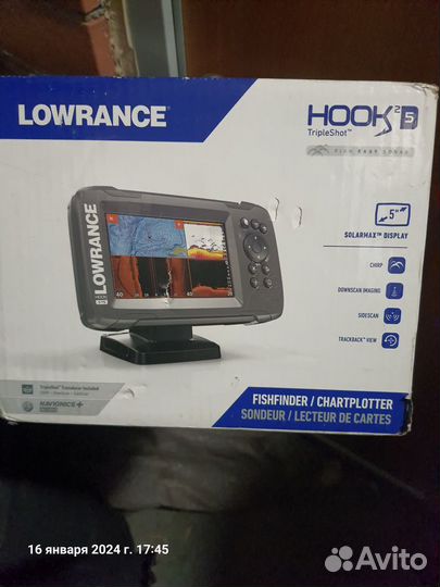 Продам эхолот Lowrance hook2-5 tripleshot