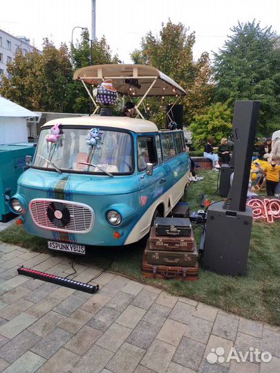 Ретро автобус, ди-джей на мероприятие, реклама