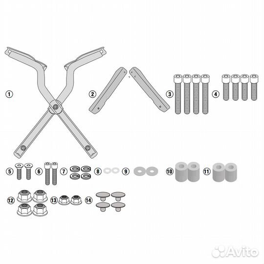 Крепление кофра BMW F 900 XR