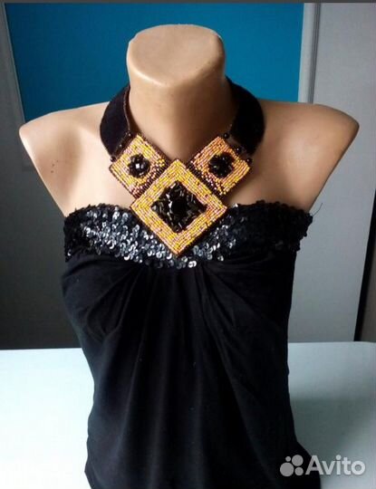 Украшение на шею, ручная работа