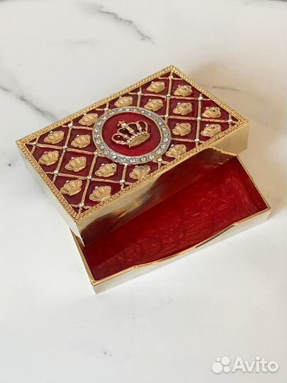 Визитница с эмалью фаберже