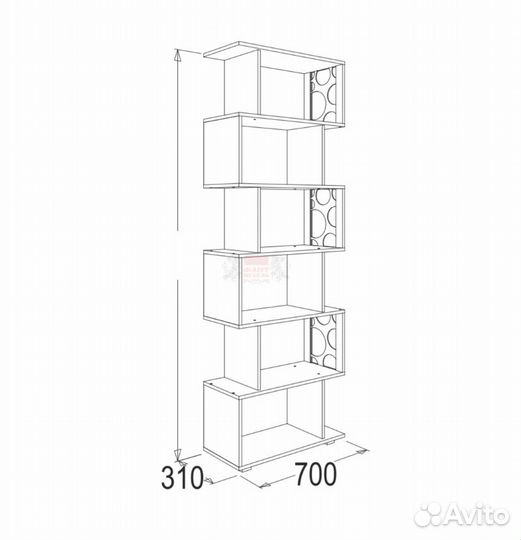 Стеллаж омега 16