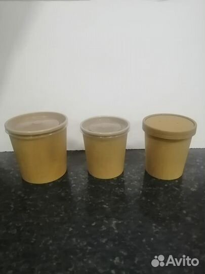 Контейнер бумажный под суп doeco