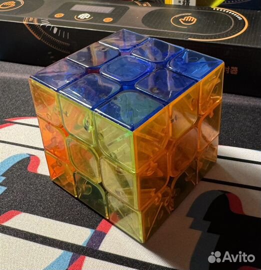 Кубик Рубика прозрачный пластик