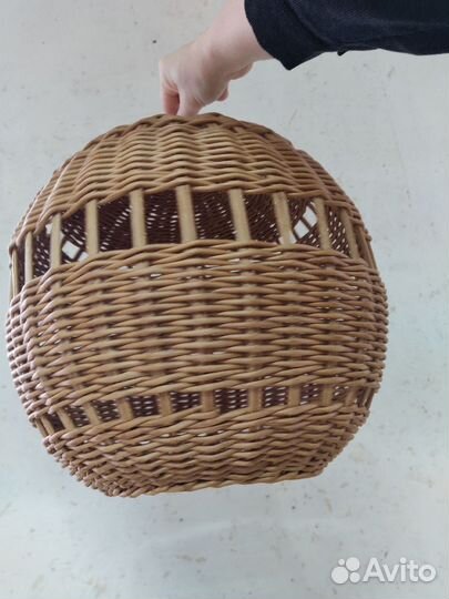 Светильники плетеные люстры