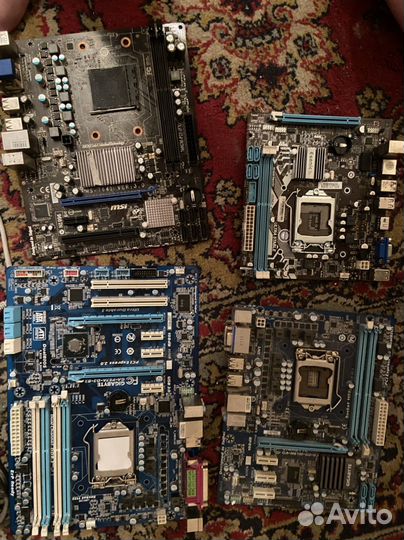 Материнские платы 1155, ам 3, ам 3+, 775 ддр 3