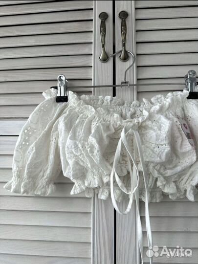 Блуза крестьянка s и Шорты джинсовые новые s