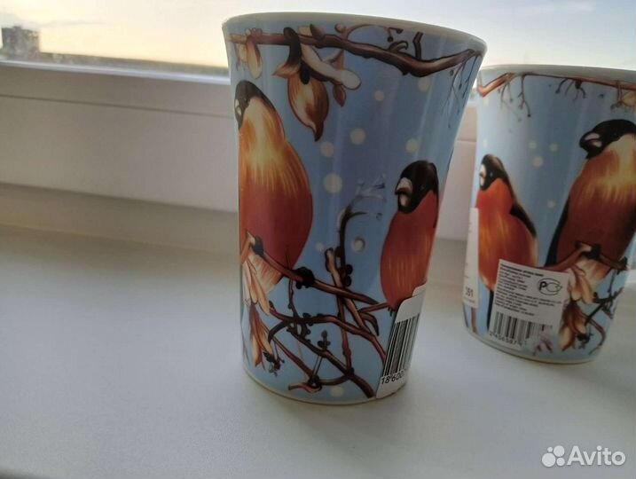 Набор кружек, фарфор китайский, 400 мл