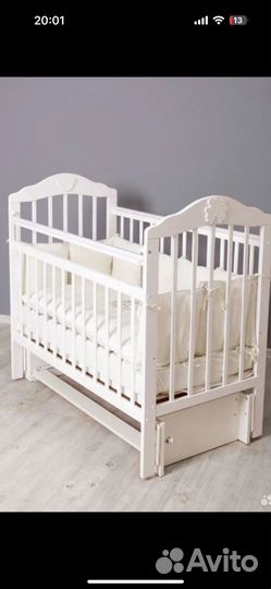 Детская кроватка incanto pali с матрасом