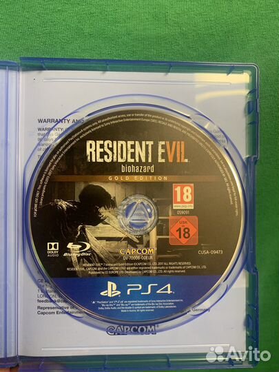 Игра Resident Evil 7: Biohazard gold edition ps4