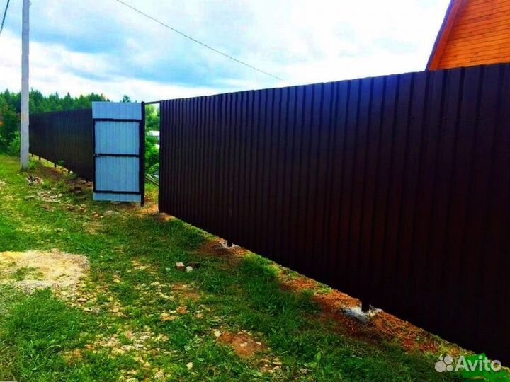 Забор из профнастила