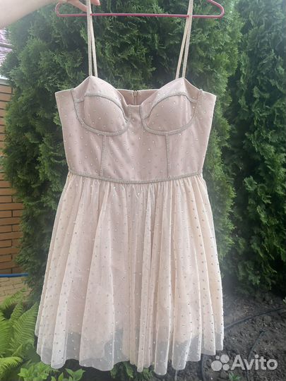 Вечернее платье 46 размер (L) Цвет пудра