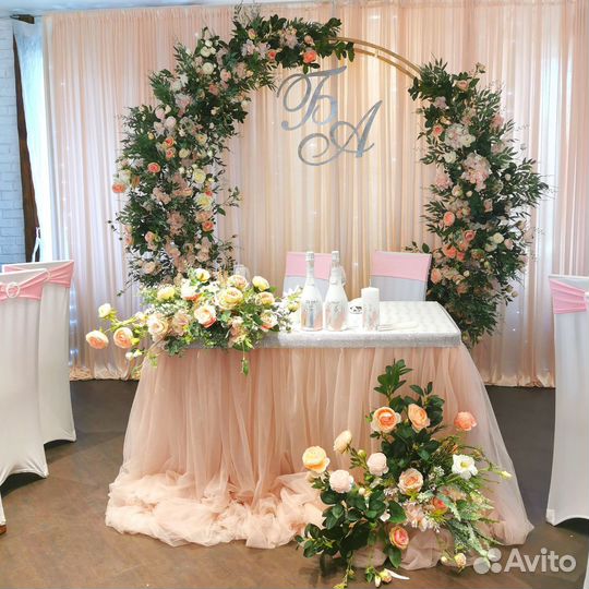 Свадебная арка, президиум, оформление свадьб