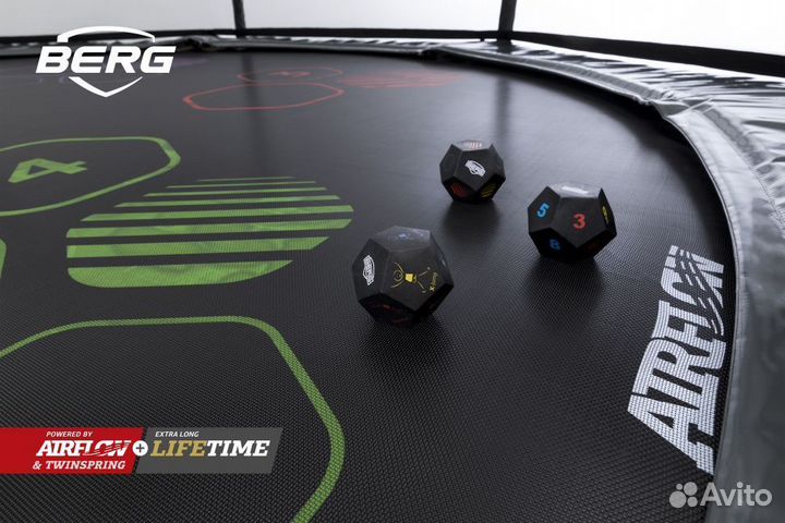 Батут Berg Elite Regular 430 Grey Levels + Safety