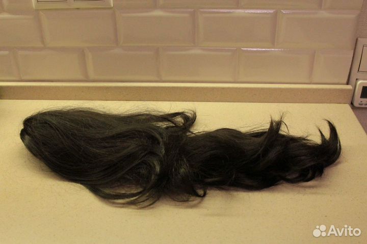 Шиньон хвост на крабе, коса