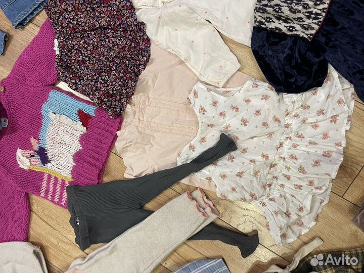 Вещи пакетом Zara на девочку 2-4 года