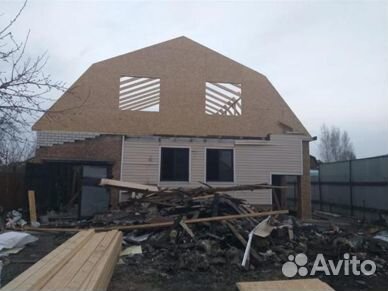 Бригада строителей, дома, пристройки