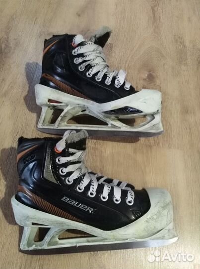 Вратарские коньки Jr Bauer pro размер 4,5d