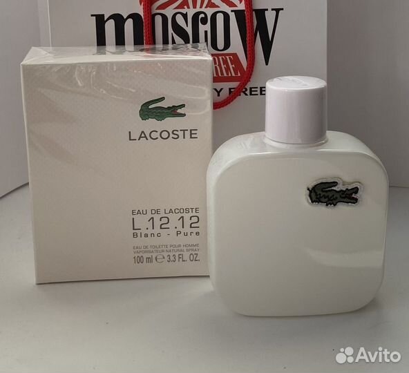 Мужской парфюм lacoste белый