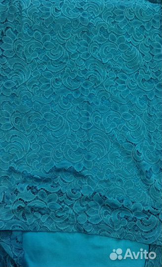 Платье праздничное бирюзовое 50-52 женское