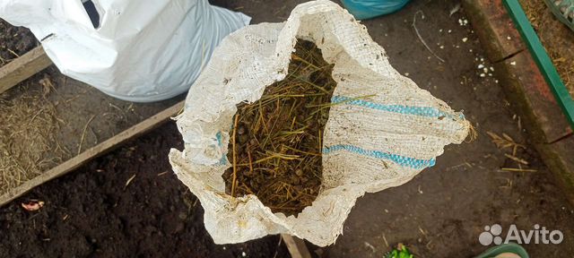 Помет кроличий в мешках