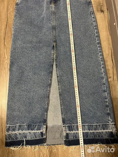 Джинсовая юбка макси