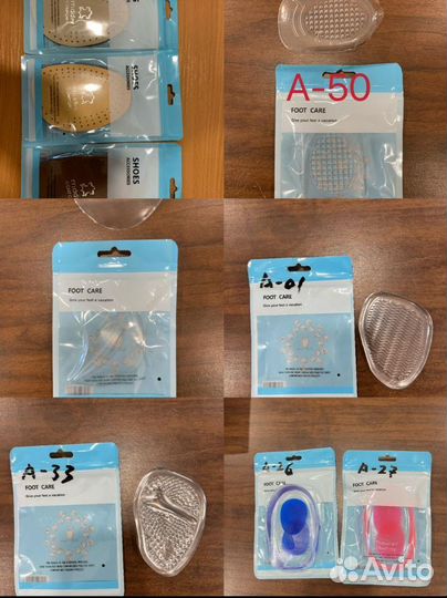 Набор Силиконовые носочки для Гелевая накладка