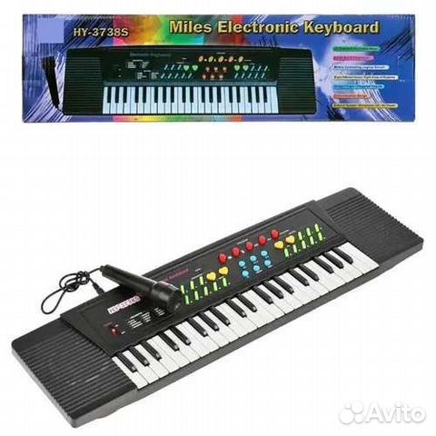 Синтезатор детский с микрофоном