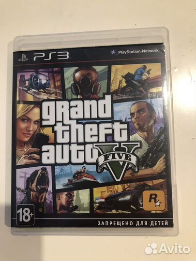 Диск на PS3 grand theft auto 5