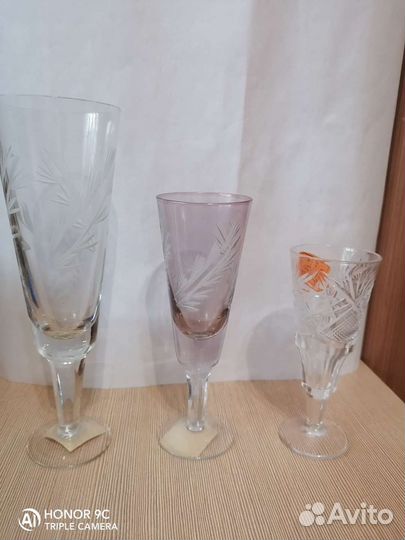 Рюмки лафитники СССР