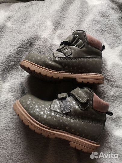 Детские ботинки 25 размер серые на девочку