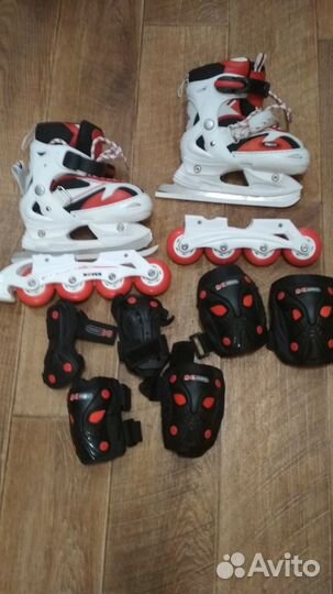 Роликовые коньки 2 в 1