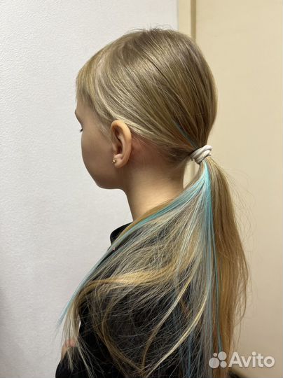 Цветное наращивание волос