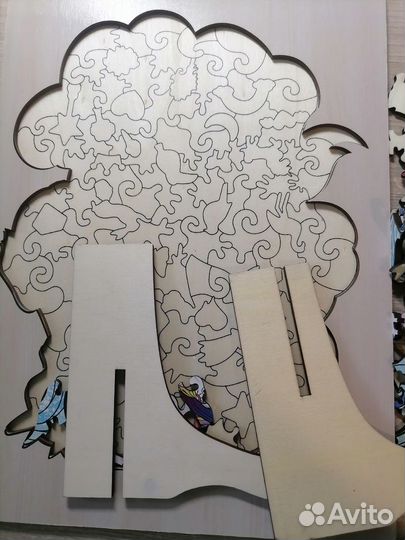 Пазлы деревянные Единорог