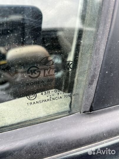 Стекло переднее левое hyundai tucson 2007г