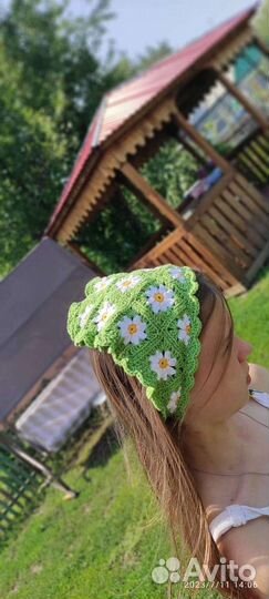 Вязаная косынка