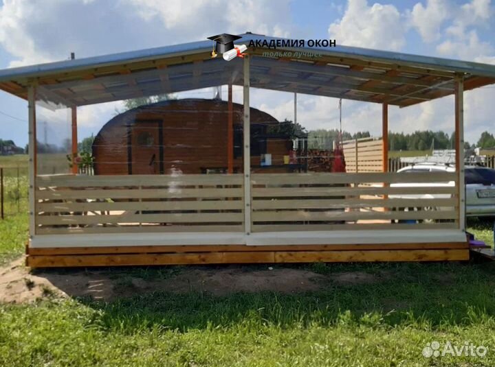 Мягкие Гибкие пвх окна для беседки