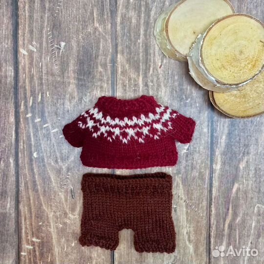 Вязаная игрушка кролик подарок