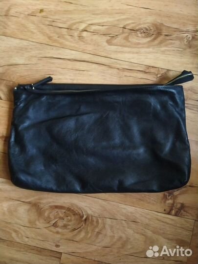 Клатч натуральная кожа 20*34