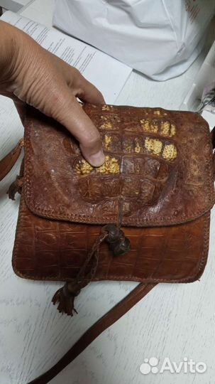 Винтажная сумка из Нильского крокодила
